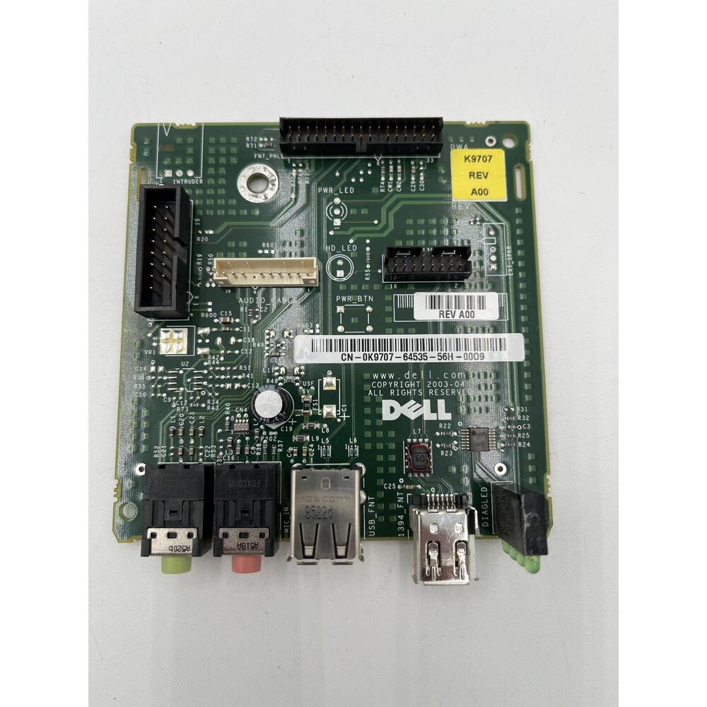 Dell K9707 XPS Front USB Audio Firewire Board Panels CN-0K9707